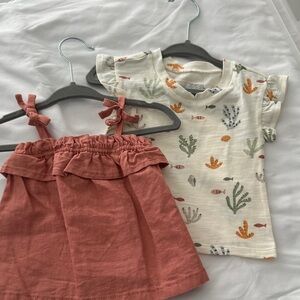 Kids Matching Set - Pink and Cream